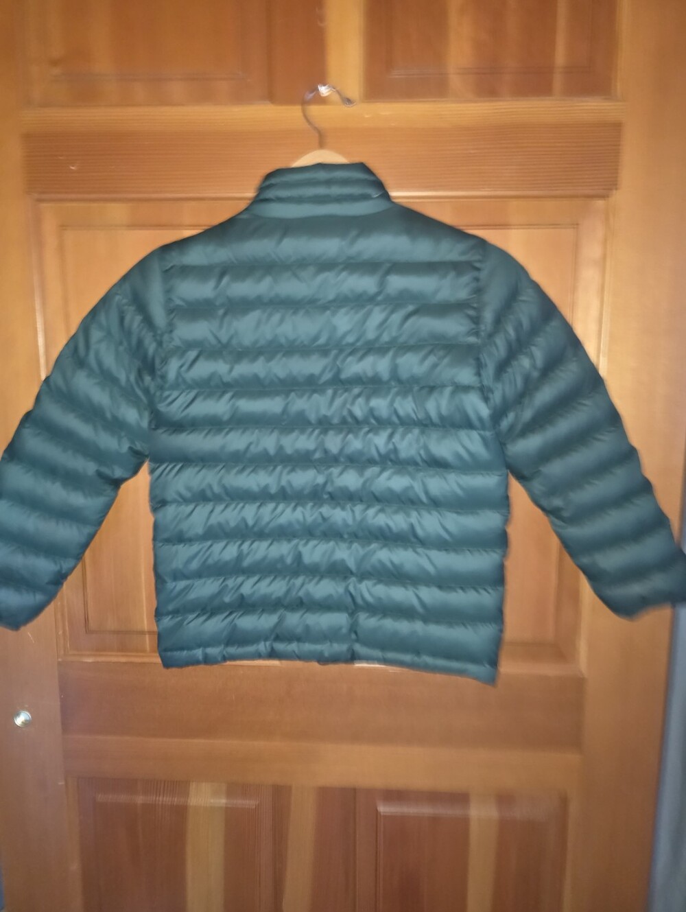 Patagonia Forest Green Down Puffer kids jacket size 10 - Picture 3 of 12